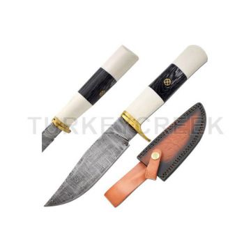 Old Ram Handmade Full Tang Damascus Steel Blade Hunting Knife